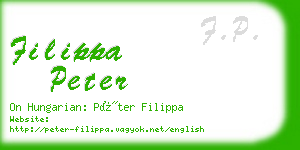 filippa peter business card